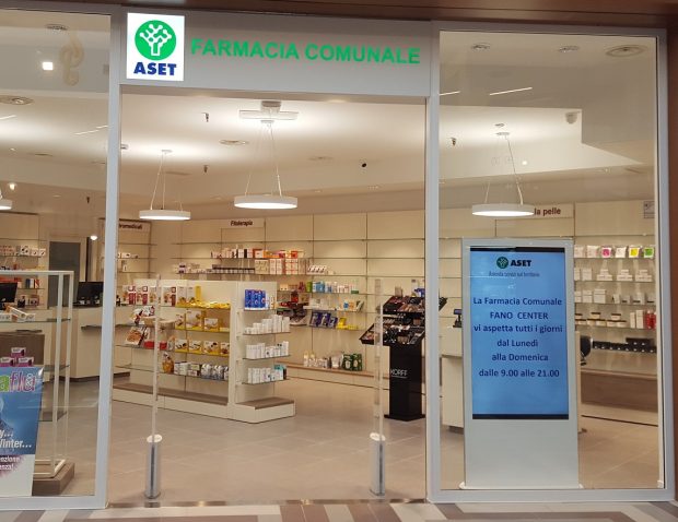 Aset spa, apre la farmacia comunale al Fanocenter