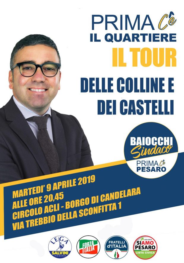 Pesaro, Baiocchi a Candelara per “Prima c’è il quartiere tour” 