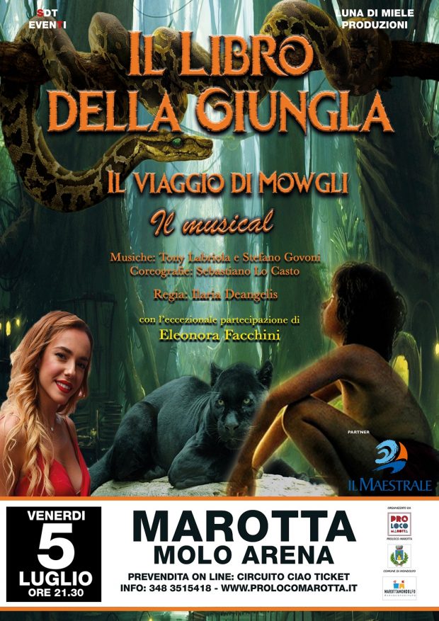 Spettacolo e solidarietà, a Marotta ‘Il libro della giungla – Il viaggio di Mowgli’