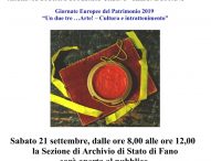 Giornate Europee del Patrimonio: gli eventi a Fano, Pesaro e Urbino