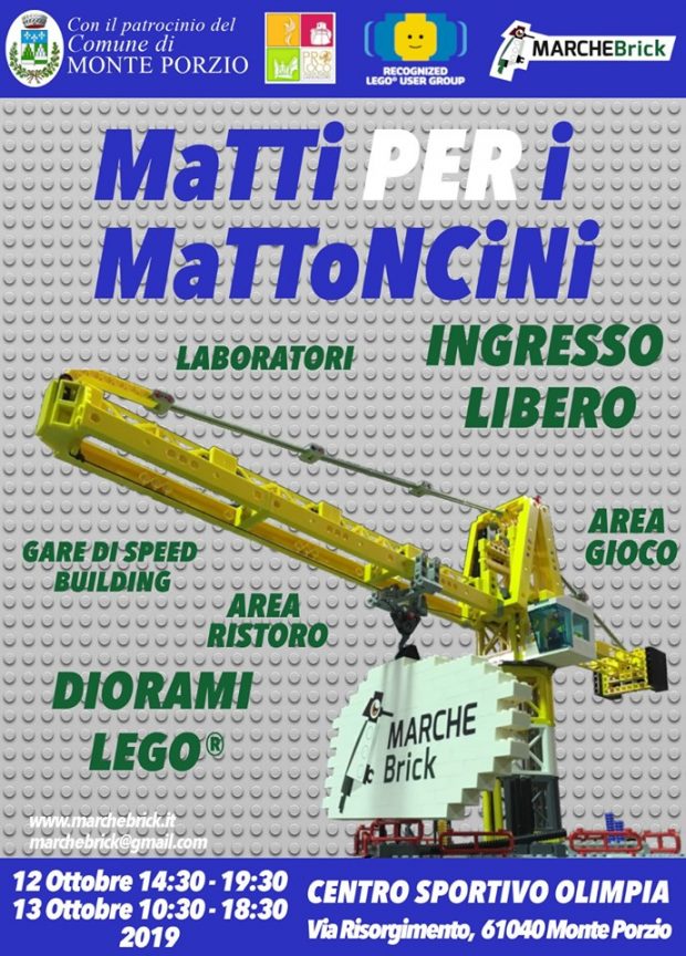 A Monte Porzio sbarcano i mattoncini Lego