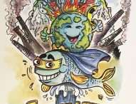 Il Pesce Azzurro salva il mondo nel nuovo carro che sfilerà nel Carnevale di Fano 2020