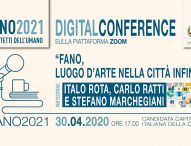 Fano candidata a capitale italiana della cultura, conferenza digitale con Rota, Ratti e Marchegiani