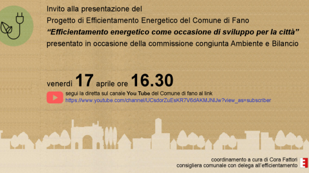 Efficientamento energetico del Comune di Fano, venerdì la presentazione del progetto