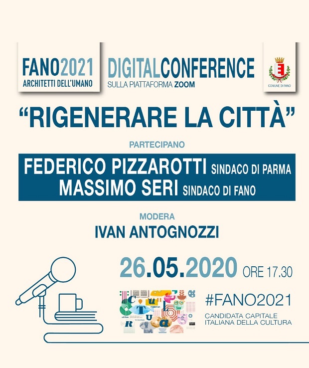 Fano Capitale italiana della cultura, Seri incontra online il sindaco di Parma Pizzarotti