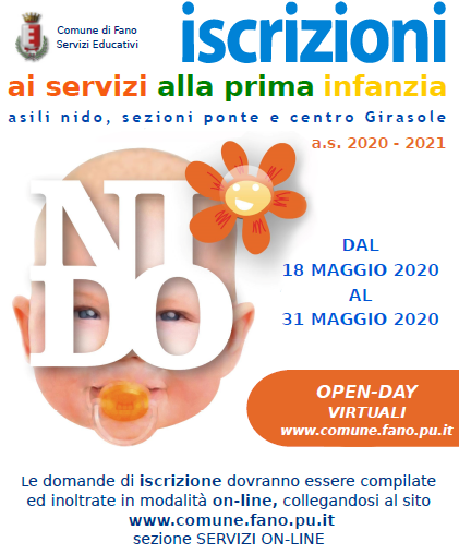 Fano, al via le iscrizioni a nidi e raccordo