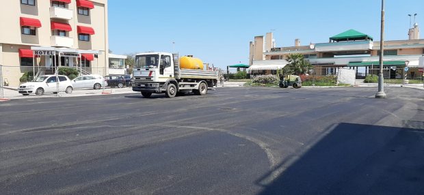 Fano, al Lido conclusi i lavori in piazzale Amendola