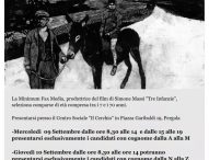 Pergola, casting per il film Tre infanzie di Simone Massi