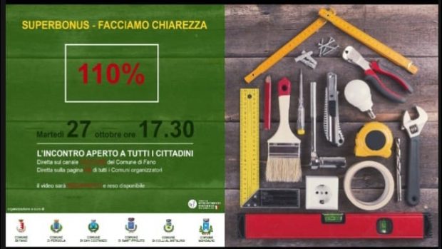 Una guida pubblica al superbonus del 110%, i Comuni fanno rete: incontro via web