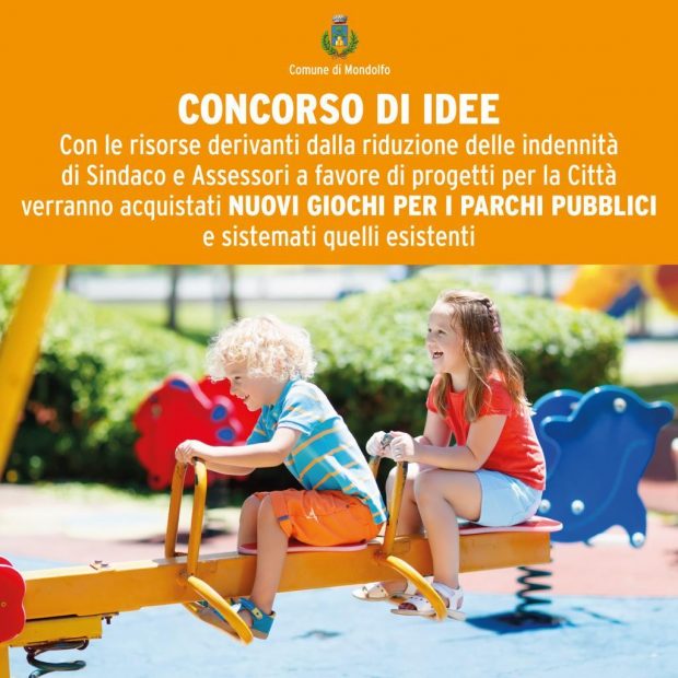 Mondolfo Marotta: nuovi giochi nei parchi pubblici con riduzione indennità di Sindaco e assessori