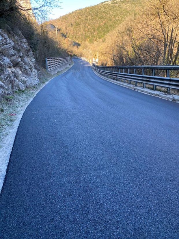 Pergola, conclusi lavori per ripristino muro di contenimento della strada provincia Bellisio
