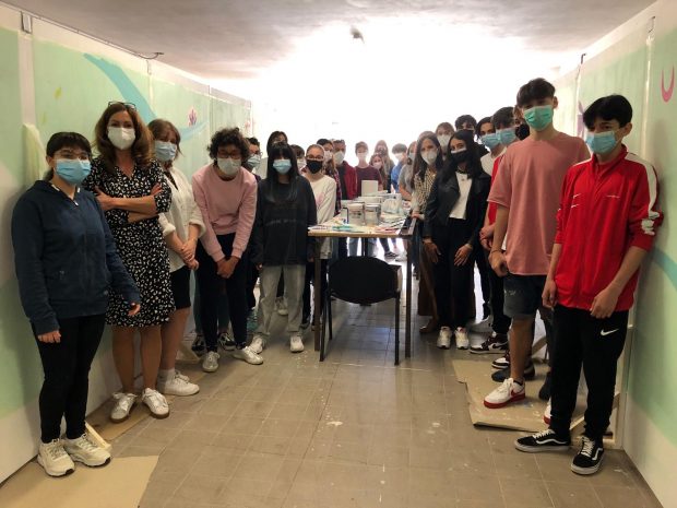 Fano, il sottopasso del Lido si rifà il look grazie agli studenti del Liceo Artistico Apolloni