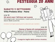 Fano, L’Africa Chiama festeggia 20 anni di attività