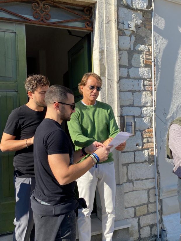 Iniziate le riprese con Roberto Mancini per gli spot promozionali 2022 della Regione Marche