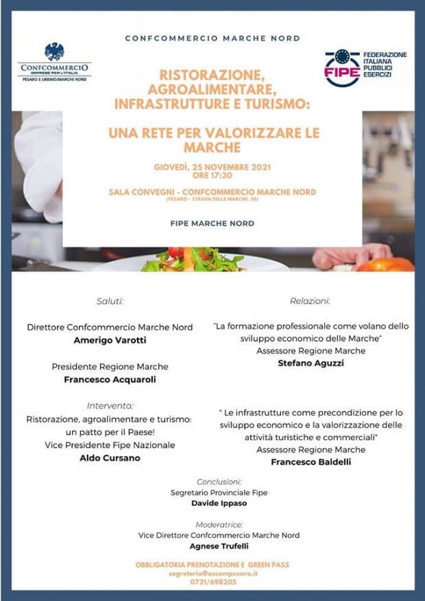 Una rete per valorizzare le Marche: Confcommercio Pesaro Urbino incontra Regione e Fipe