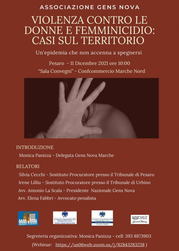 Pesaro, Confcommercio Marche Nord ospita il convegno ‘Violenza contro le donne e femminicidio: casi sul territorio’