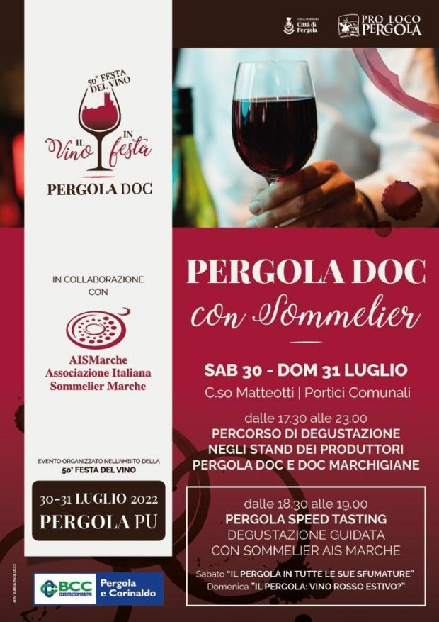 ‘Il Vino in Festa – Pergola Doc’, a Pergola la 50esima Festa del Vino