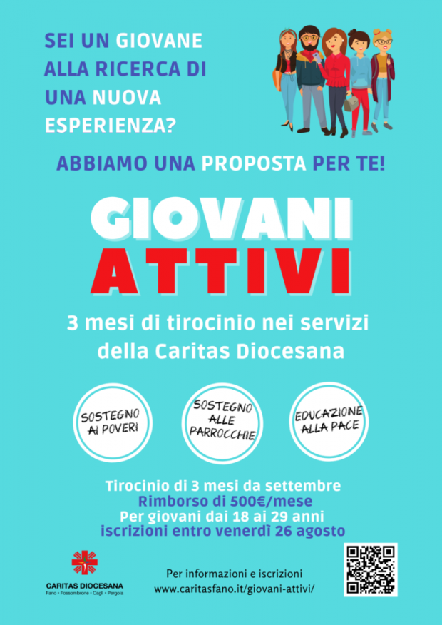 La Caritas diocesana propone un’esperienza ai ‘Giovani attivi’