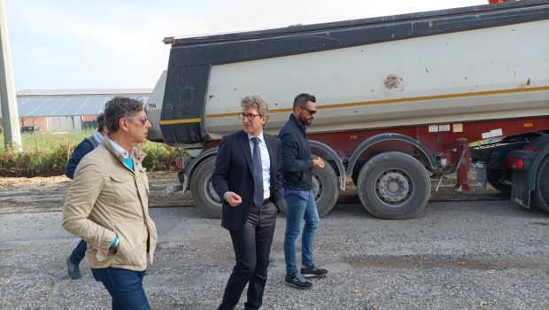 Al via i lavori al Codma di Fano. Baldelli: “A cinque mesi dall’impegno preso, mezzi d’opera già in azione”