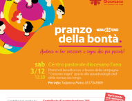 Sabato 3 dicembre Caritas Diocesana organizza ‘Il pranzo della bontà’