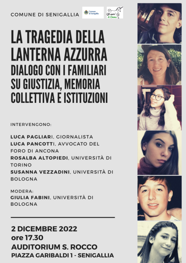 Domani il convegno “La tragedia della lanterna azzurra”