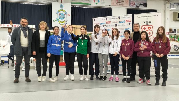 A Montecassiano campionato regionale a squadre: Fanum Fortunae Scherma sul podio