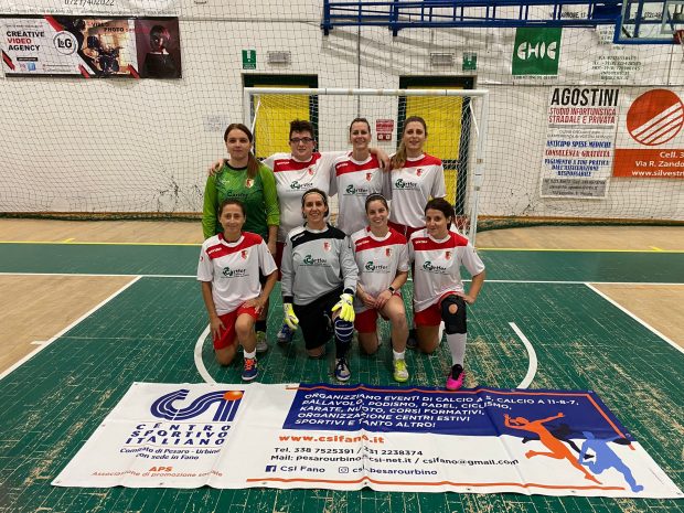 Calcio a 5 femminile Csi: Piobbico è campione d’inverno