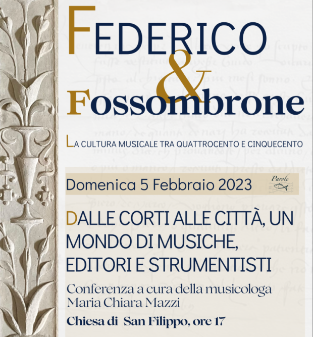 Al via “Federico & Fossombrone” con la conferenza della musicologa Maria Chiara Mazzi