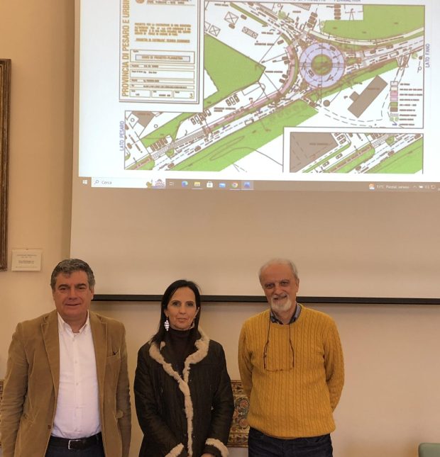 Fano, una nuova rotatoria a Fenile