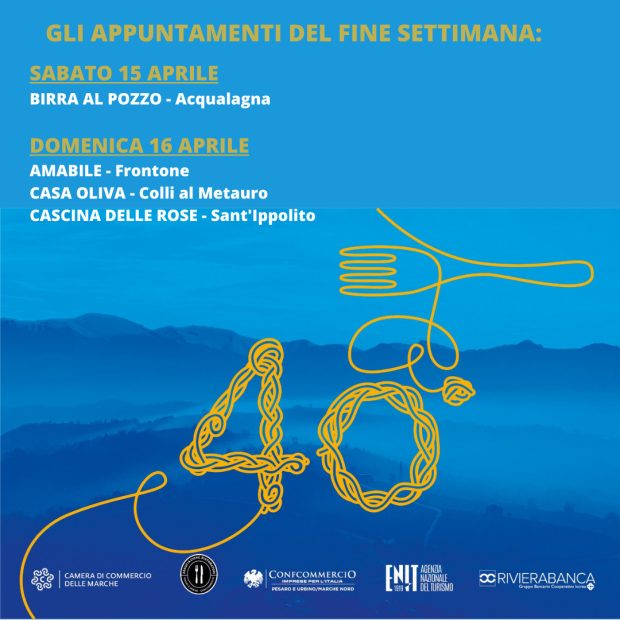 Al via sabato i Week-end Gastronomici di Primavera tra gusto e bellezza