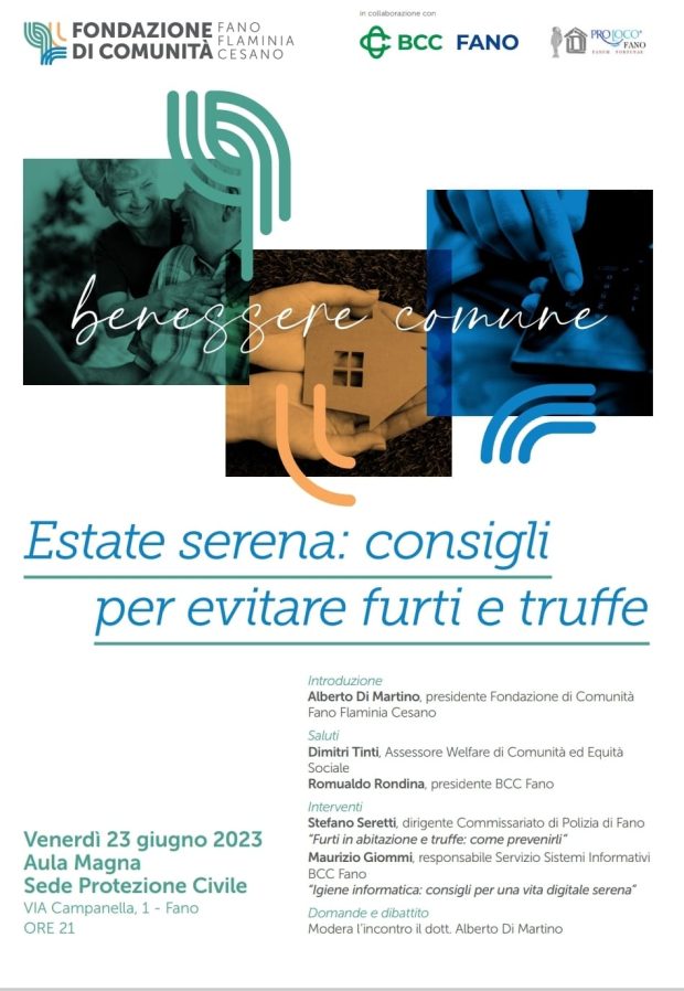 Furti e truffe ai danni di fragili e anziani, i consigli per un’estate serena