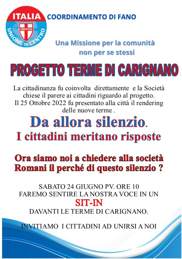 Udc Fano: “Terme sì o terme no? I cittadini hanno diritto di sapere”