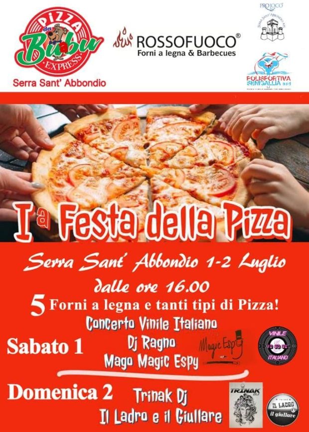 A Serra Sant’Abbondio la prima Festa della Pizza