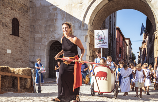 Pincio invaso dai bambini con la Fano dei Cesarini
