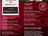 Nel weekend a Pergola la 51esima Festa del Vino