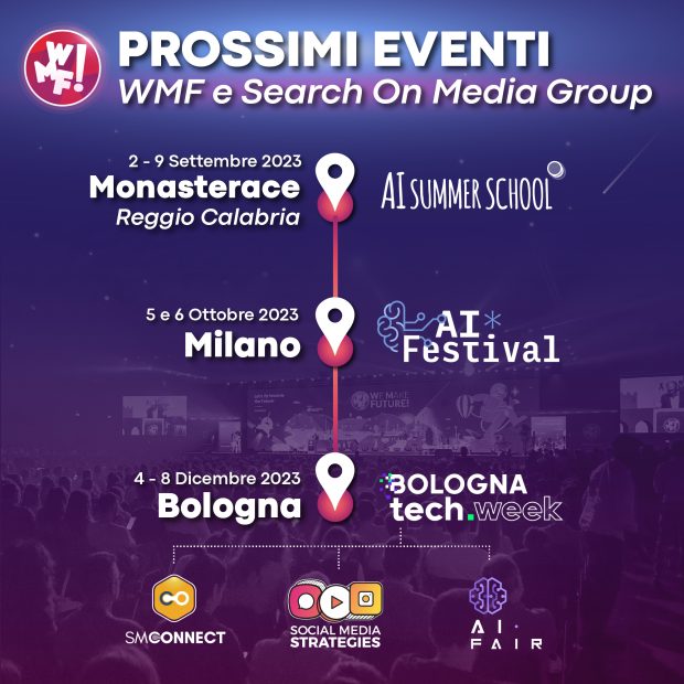 Proseguono gli eventi WMF: dopo il successo a Rimini, We Make Future arriva a Milano e Bologna