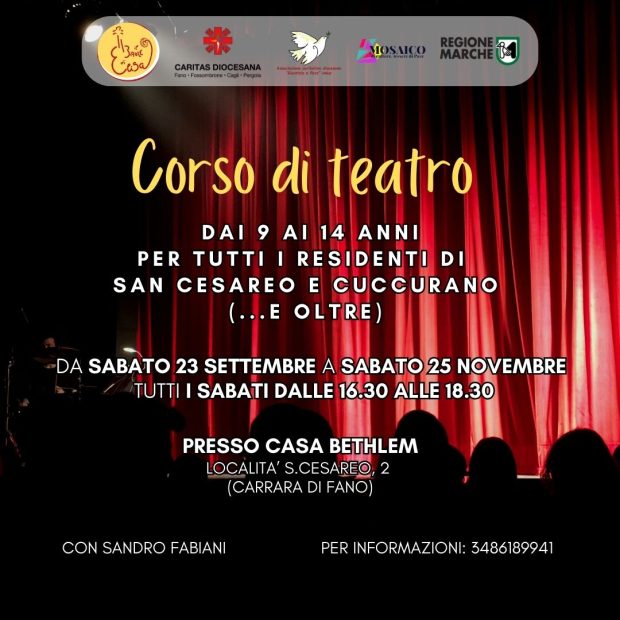 Al via laboratorio teatrale “Crescere Sogni” con Caritas diocesana e parrocchie di S. Cesario e Cuccurano