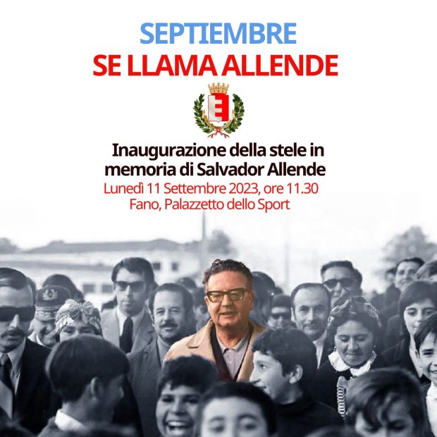 Fano, il Comune rende omaggio a Salvador Allende con una stele