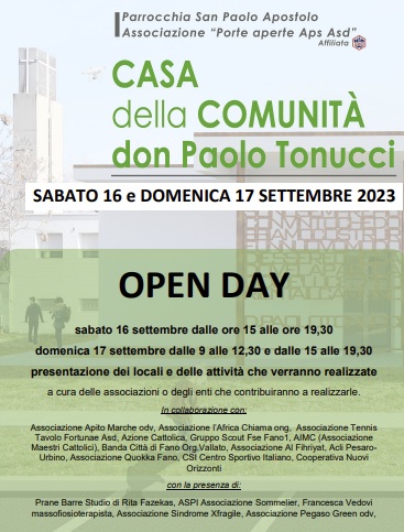 Una nuova realtà associativa a Fano si presenta sabato 16 e domenica 17