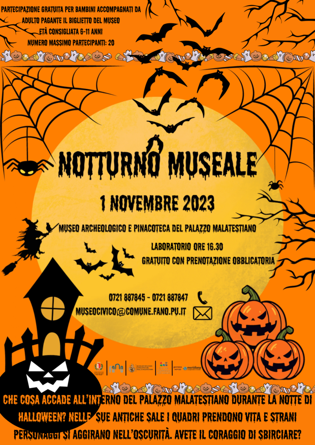 31 ottobre e 1 novembre 2023: laboratori per bambini a tema Halloween