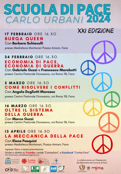 Fano, torna la scuola di Pace “Carlo Urbani” con la XXI edizione