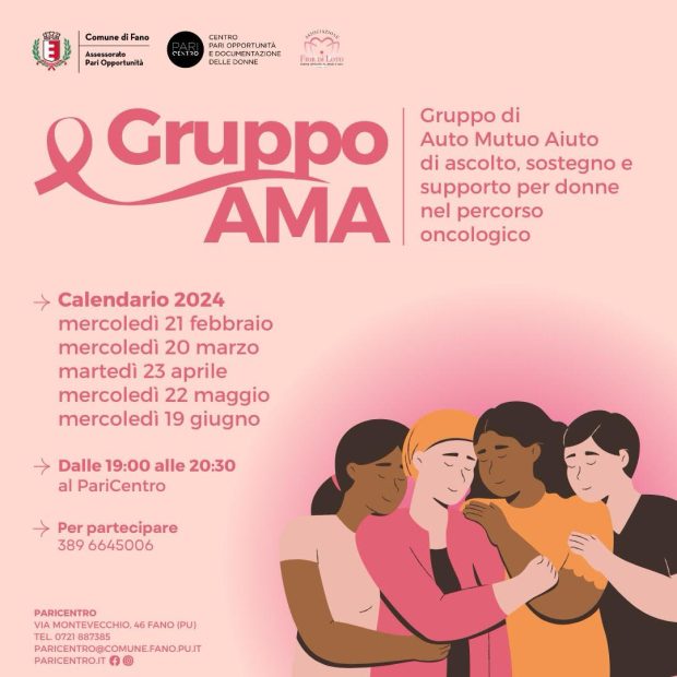 Fano, al Paricentro un percorso di aiuto per le donne che affrontano il percorso oncologico