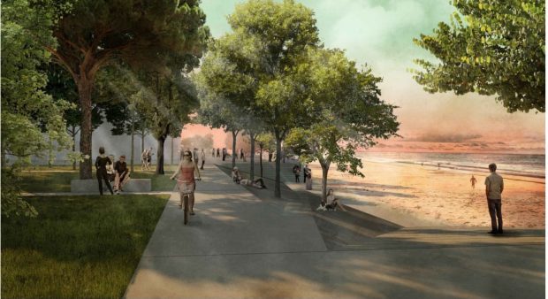 Lungomare Torrette di Fano, da oggi i lavori dell’Anfiteatro