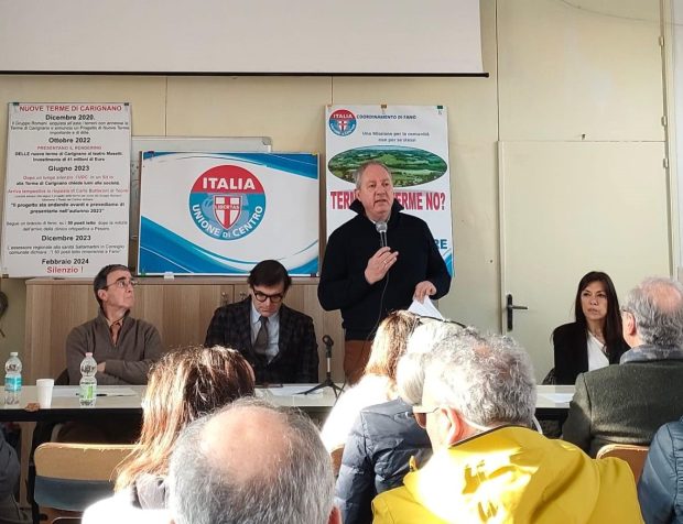 Terme di Carignano, il silenzio non ferma l’Udc Fano