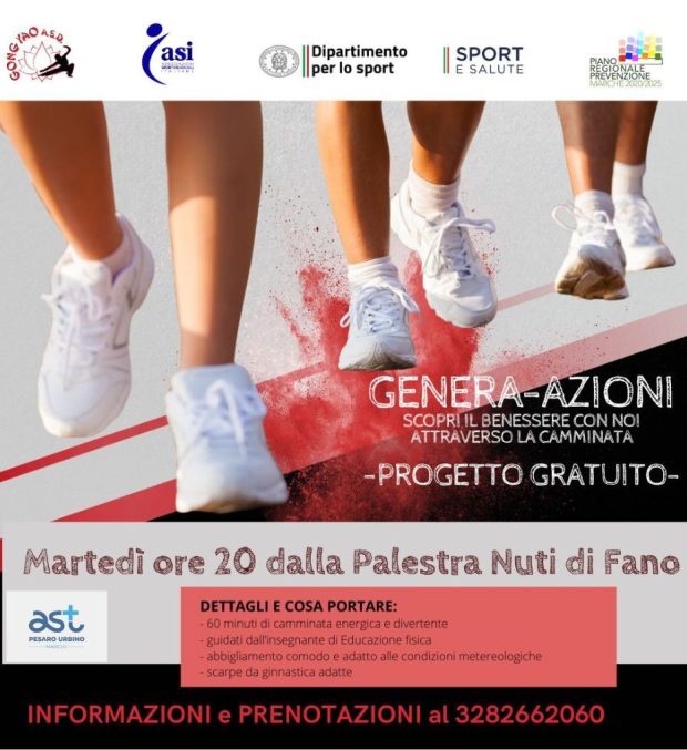 Ast Pesaro Urbino, a Fano al via “Genera-Azioni”, una camminata per la salute