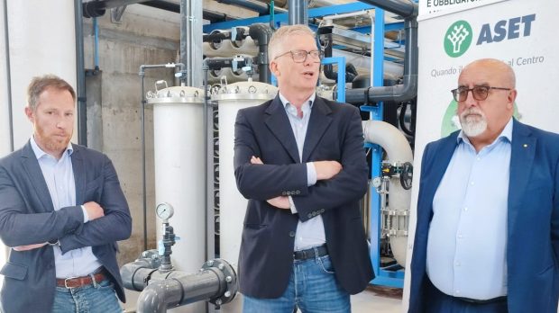 Acqua di falda diventa potabile: inaugurato il nuovo impianto Aset. Fornirà 100 litri in più ogni secondo
