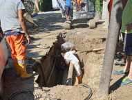 Fano, tubazione rotta in via Brigata Messina. Aset Spa: “Alle 12 era già tutto risolto”