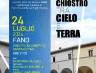 Fano, mercoledì l’evento ‘Chiostro: tra cielo e terra’