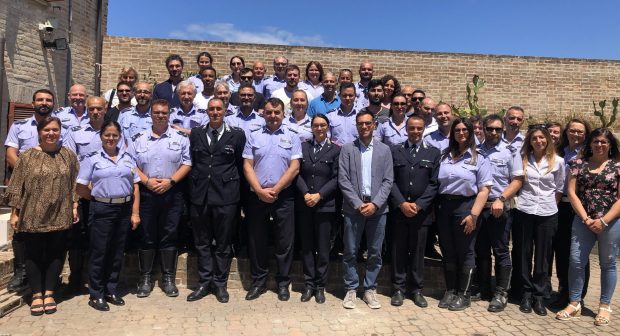 Fano, il sindaco Serfilippi in visita al comando della polizia locale