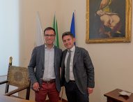 Fano, il presidente dell’Anci Fioravanti in visita al collega Serfilippi